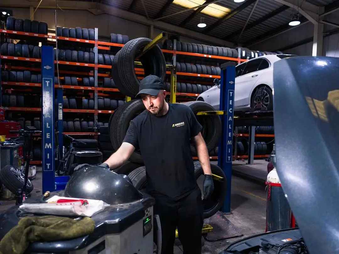 Car battery replacement service at Hyde Road Wheels & Tyres in Manchester